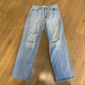 Distressed Light Blue Women's Jeans just black denim size 29